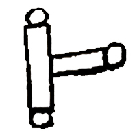 Pipe, Letter T, circles, Letter O